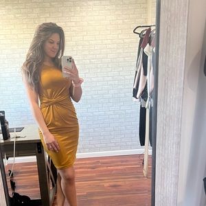 Beautiful dark yellow dress